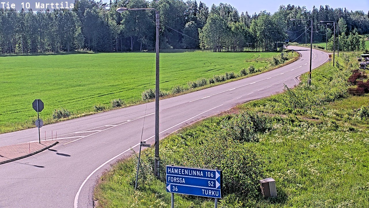 Weather Camera Image Road 10 Marttila, Marttila, Varsinais-Suomi