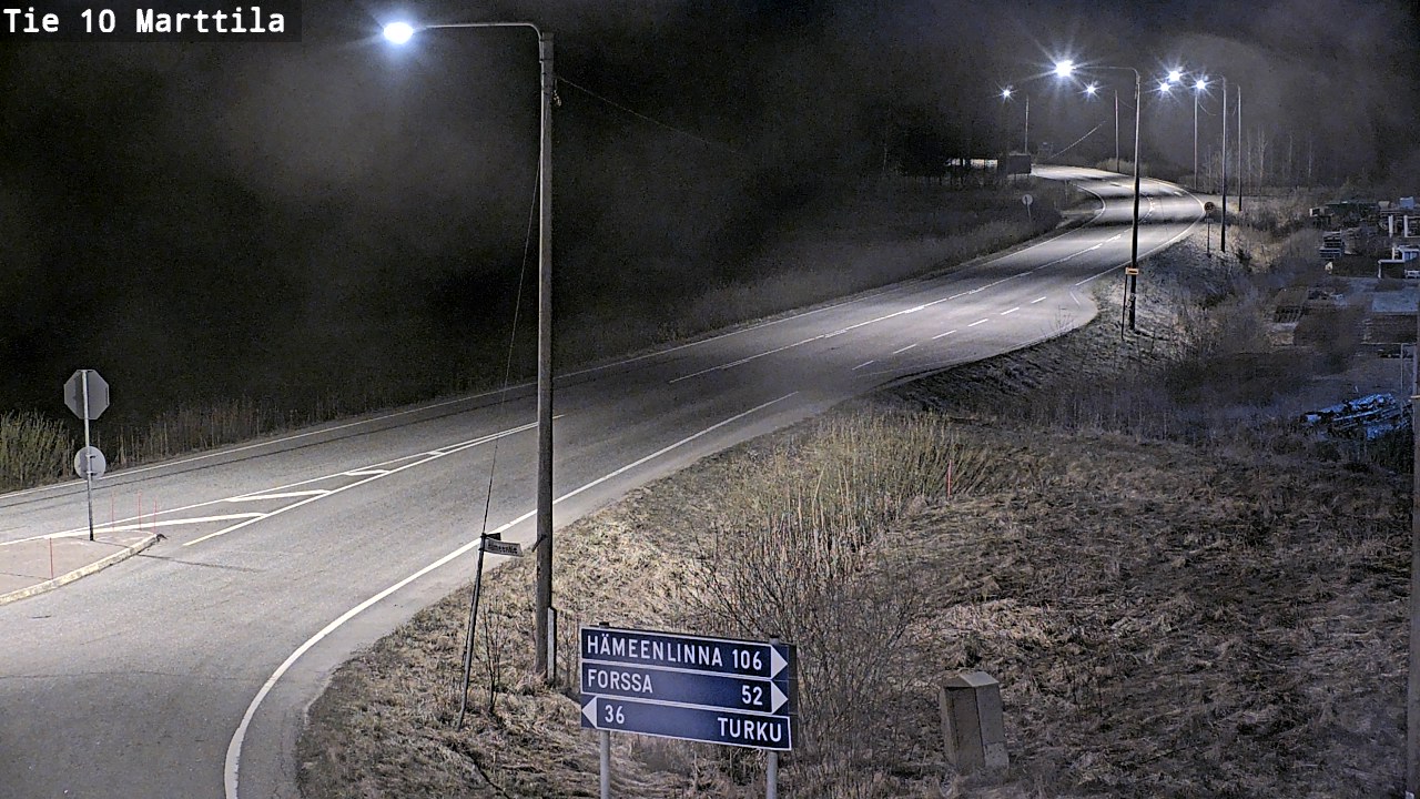 Weather Camera Image Road 10 Marttila, Marttila, Varsinais-Suomi