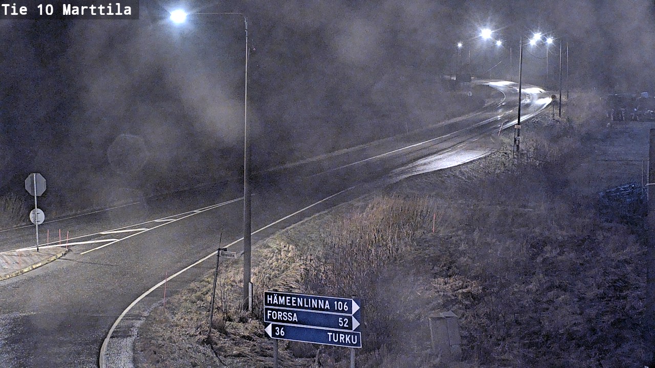 Weather Camera Image Väg 10 S:t Mårtens, Marttila, Varsinais-Suomi