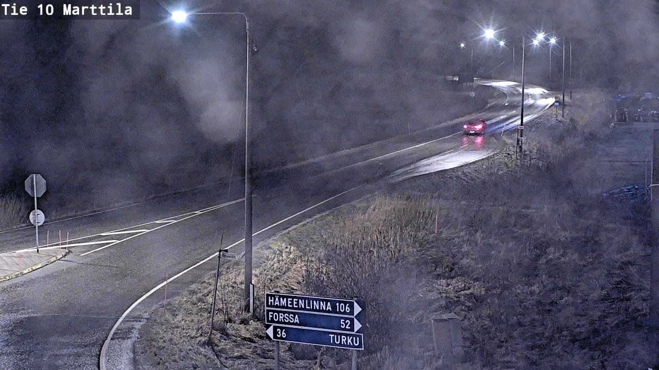 Weather Camera Image Väg 10 S:t Mårtens, Marttila, Varsinais-Suomi