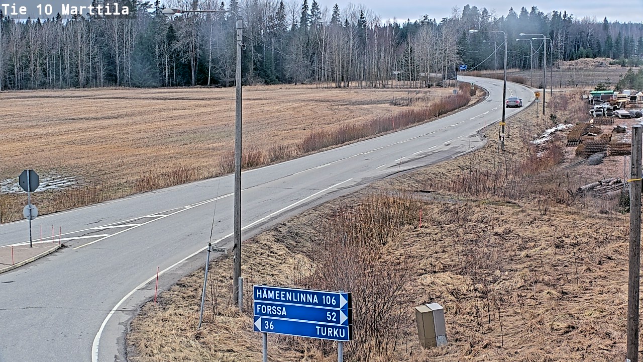 Weather Camera Image Road 10 Marttila, Marttila, Varsinais-Suomi