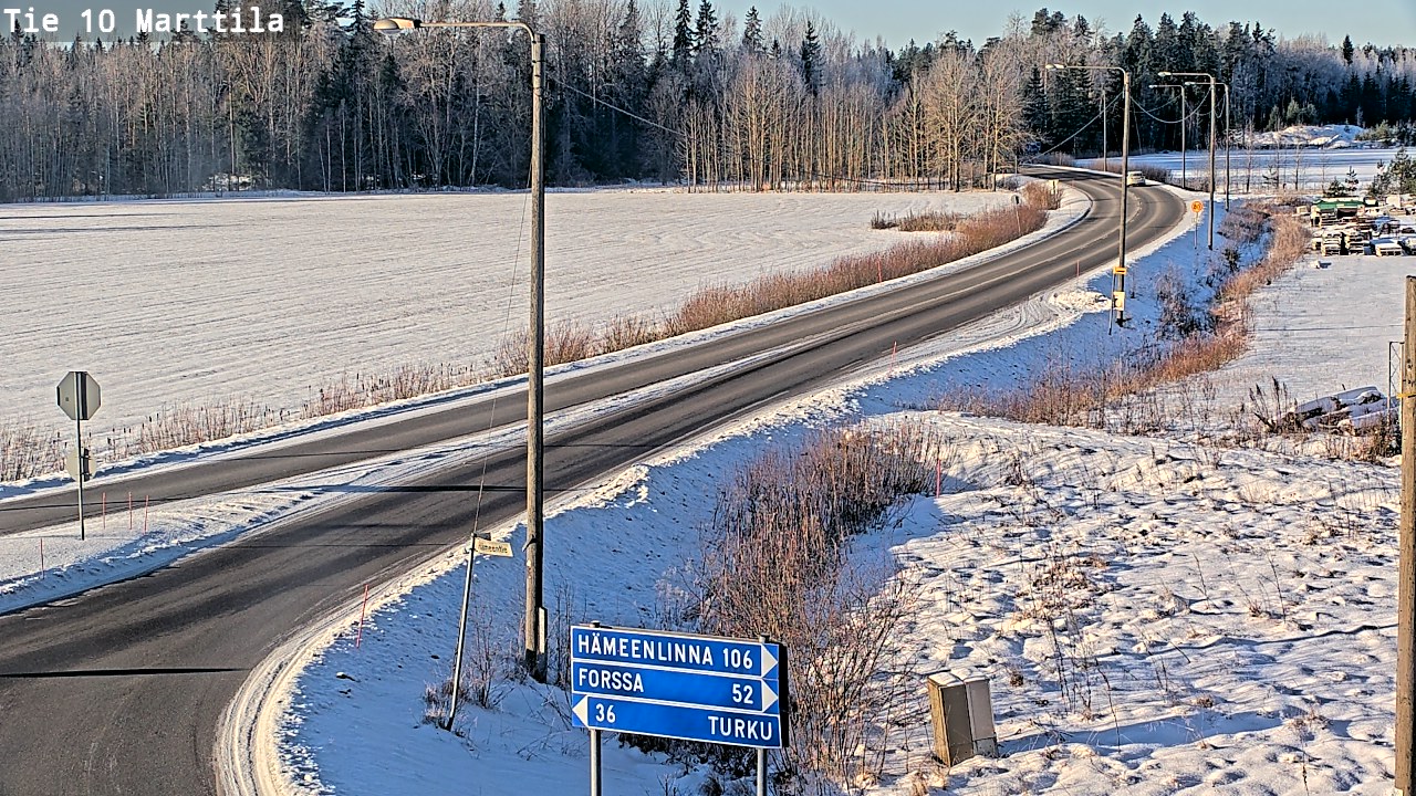 Weather Camera Image Road 10 Marttila, Marttila, Varsinais-Suomi