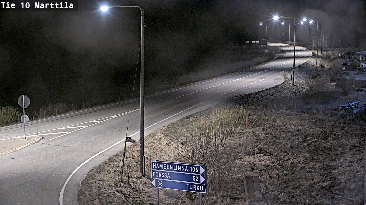 Weather Camera Image Road 10 Marttila, Marttila, Varsinais-Suomi