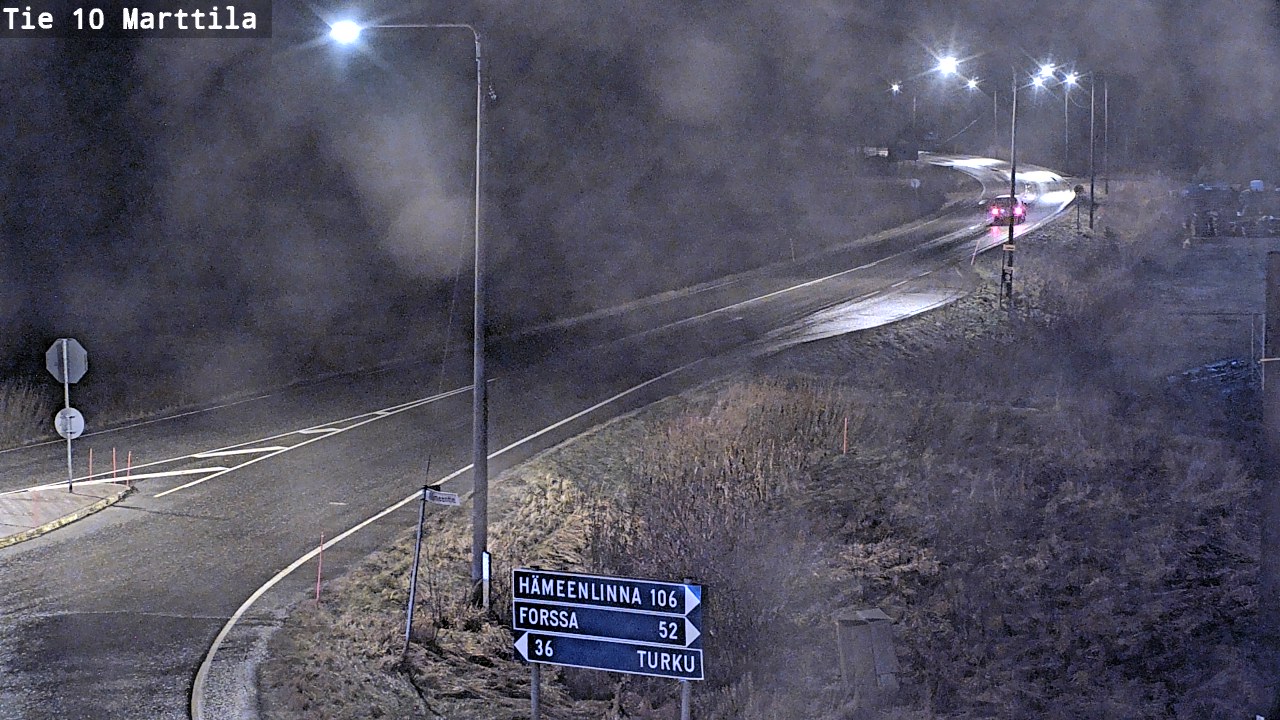Weather Camera Image Väg 10 S:t Mårtens, Marttila, Varsinais-Suomi