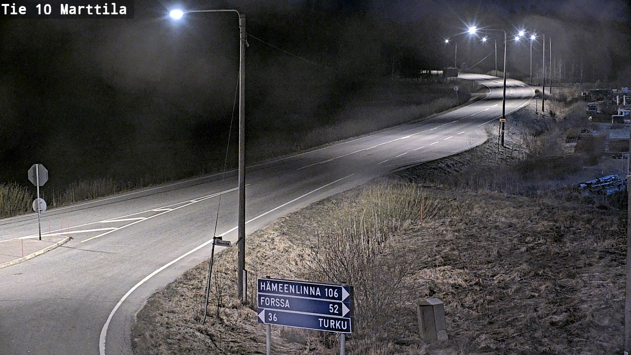 Weather Camera Image Väg 10 S:t Mårtens, Marttila, Varsinais-Suomi