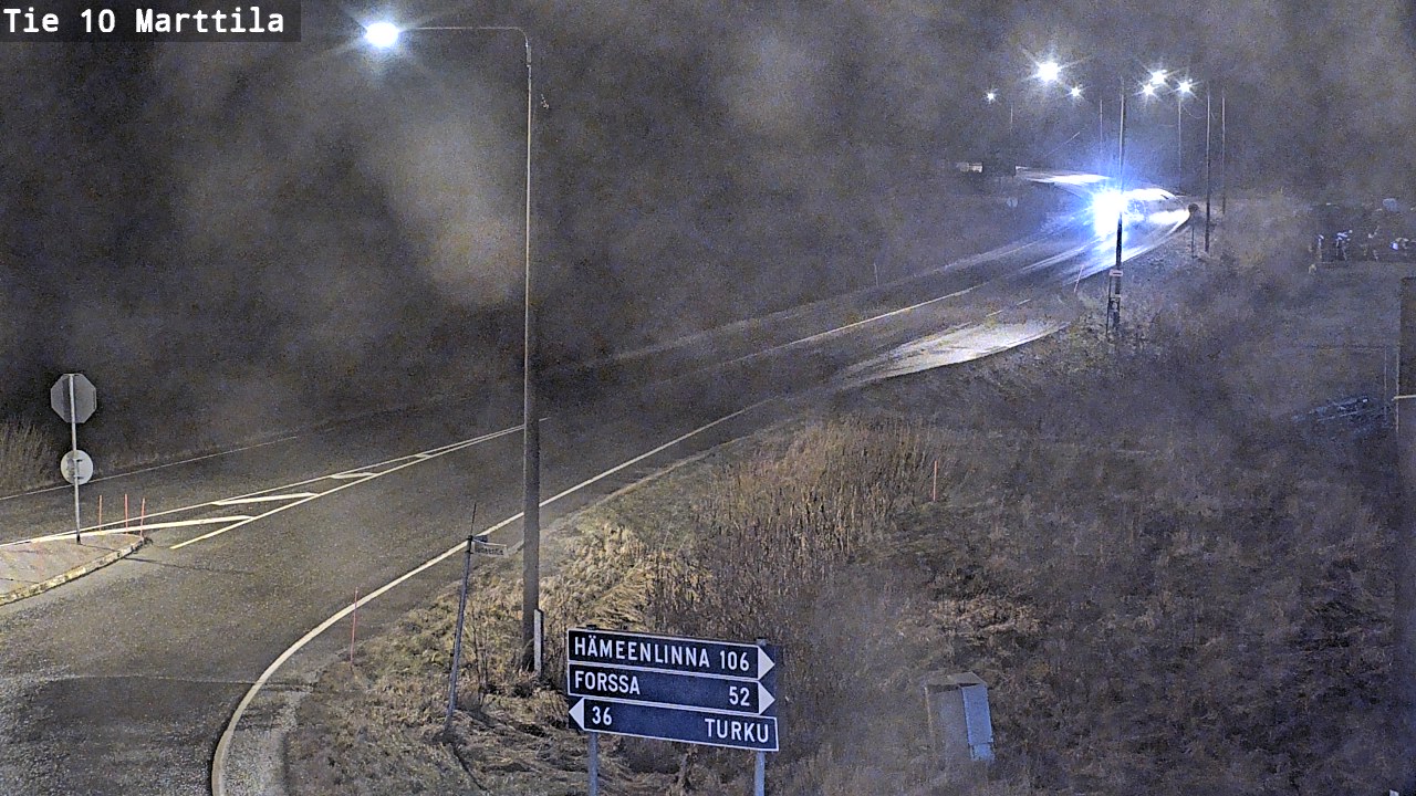Weather Camera Image Väg 10 S:t Mårtens, Marttila, Varsinais-Suomi
