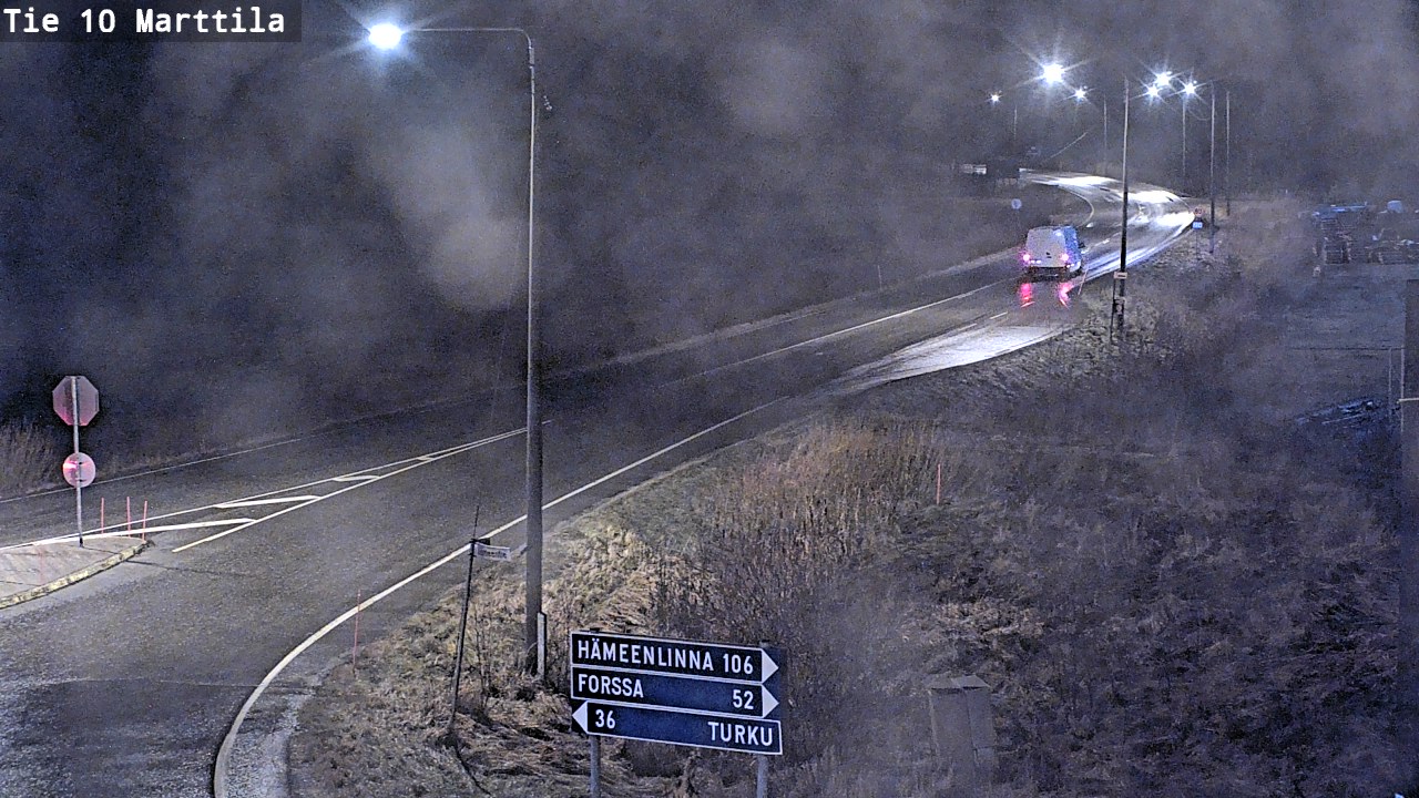 Weather Camera Image Väg 10 S:t Mårtens, Marttila, Varsinais-Suomi