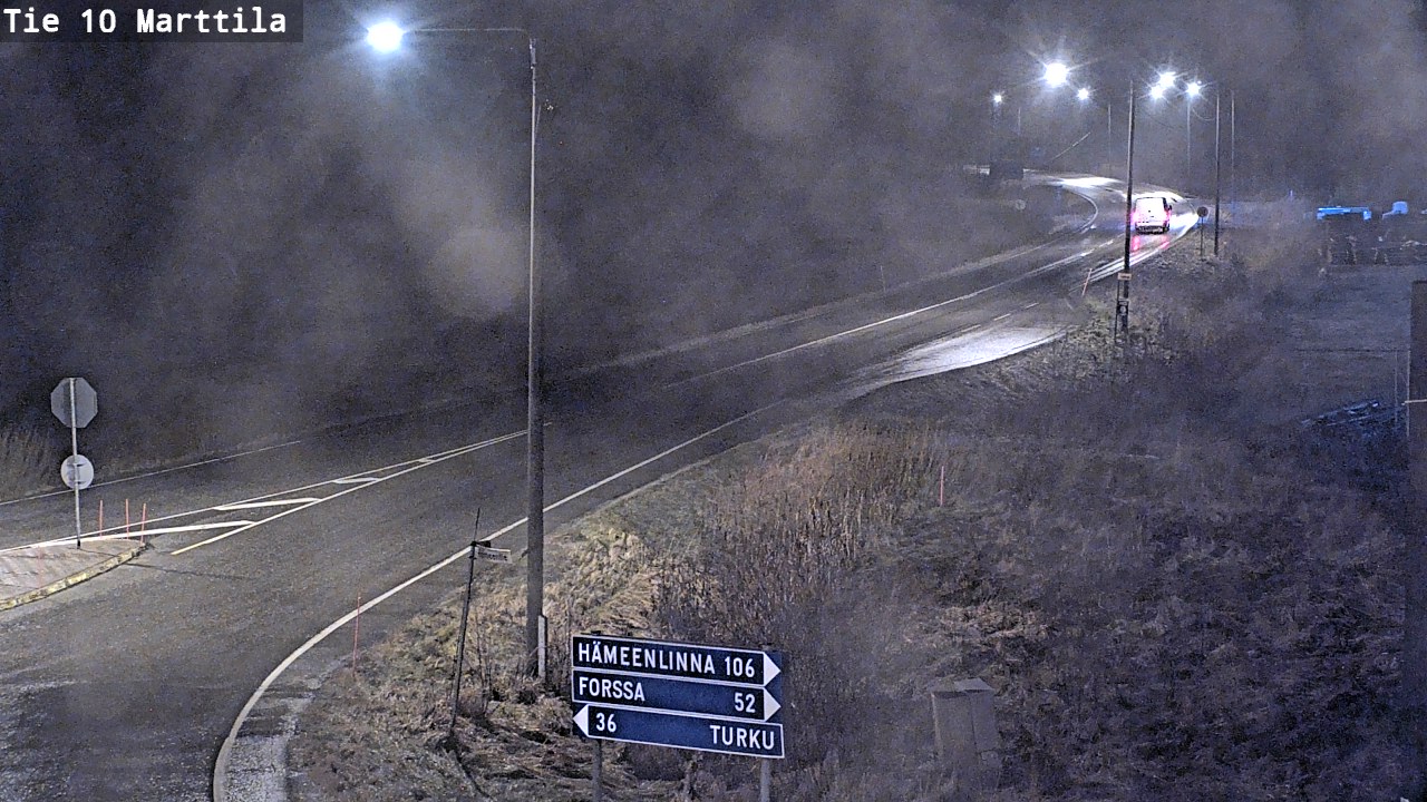 Weather Camera Image Väg 10 S:t Mårtens, Marttila, Varsinais-Suomi