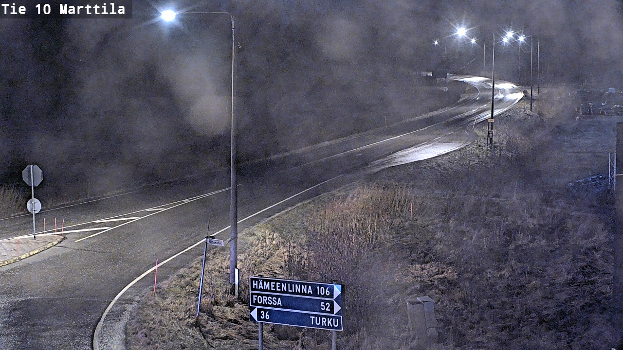 Weather Camera Image Väg 10 S:t Mårtens, Marttila, Varsinais-Suomi