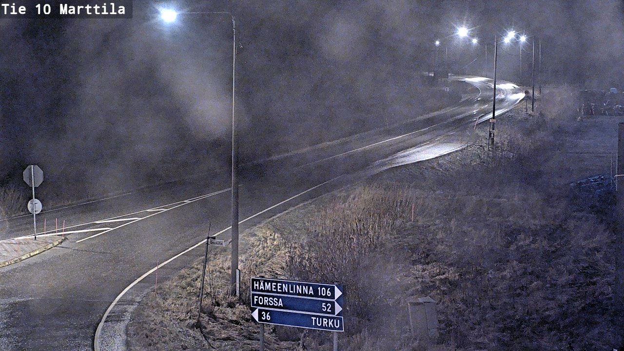 Weather Camera Image Väg 10 S:t Mårtens, Marttila, Varsinais-Suomi