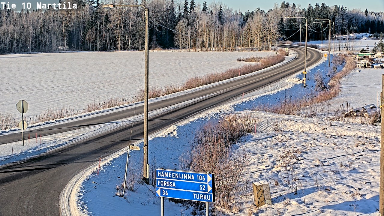 Weather Camera Image Road 10 Marttila, Marttila, Varsinais-Suomi