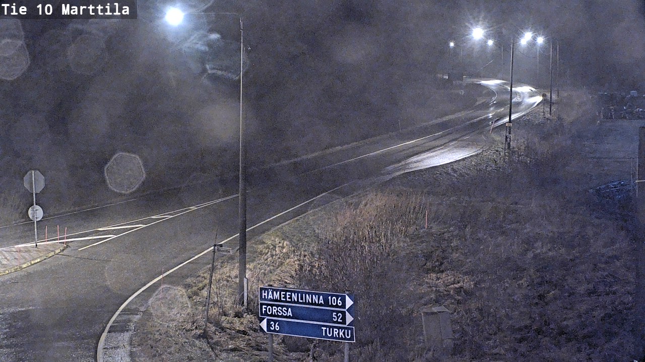 Weather Camera Image Väg 10 S:t Mårtens, Marttila, Varsinais-Suomi