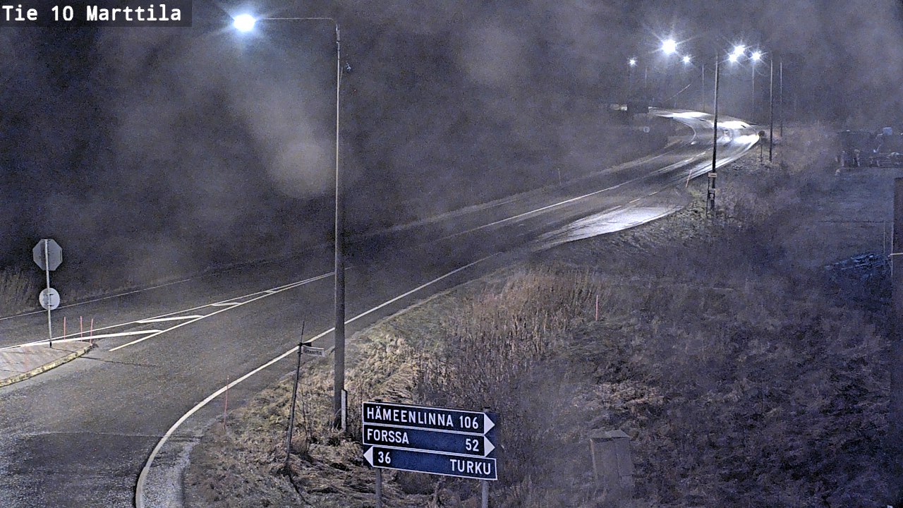 Weather Camera Image Väg 10 S:t Mårtens, Marttila, Varsinais-Suomi