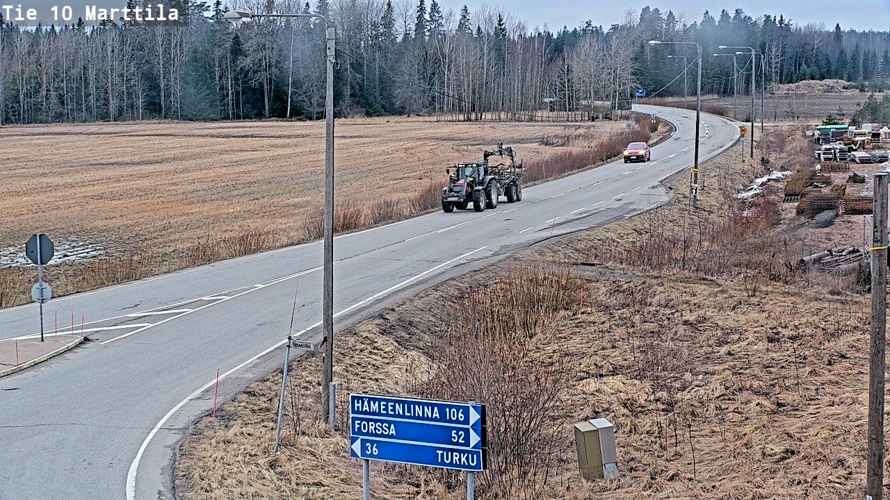 Weather Camera Image Road 10 Marttila, Marttila, Varsinais-Suomi
