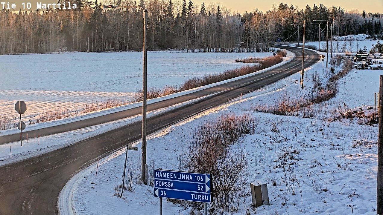 Weather Camera Image Väg 10 S:t Mårtens, Marttila, Varsinais-Suomi