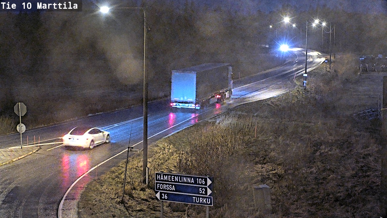 Weather Camera Image Väg 10 S:t Mårtens, Marttila, Varsinais-Suomi