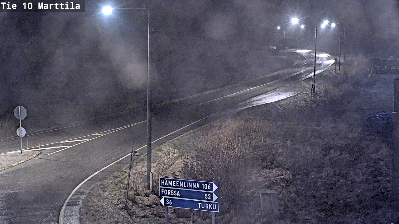 Weather Camera Image Väg 10 S:t Mårtens, Marttila, Varsinais-Suomi