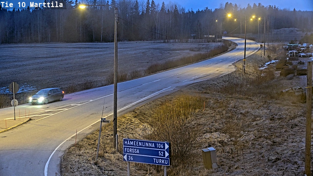 Weather Camera Image Road 10 Marttila, Marttila, Varsinais-Suomi