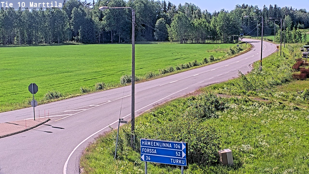 Weather Camera Image Road 10 Marttila, Marttila, Varsinais-Suomi