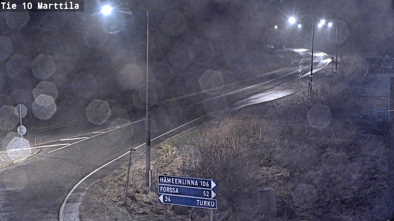 Weather Camera Image Väg 10 S:t Mårtens, Marttila, Varsinais-Suomi