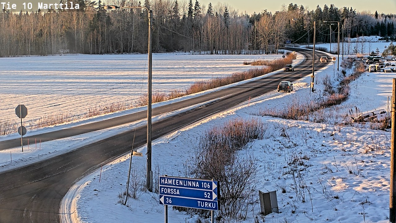 Weather Camera Image Väg 10 S:t Mårtens, Marttila, Varsinais-Suomi