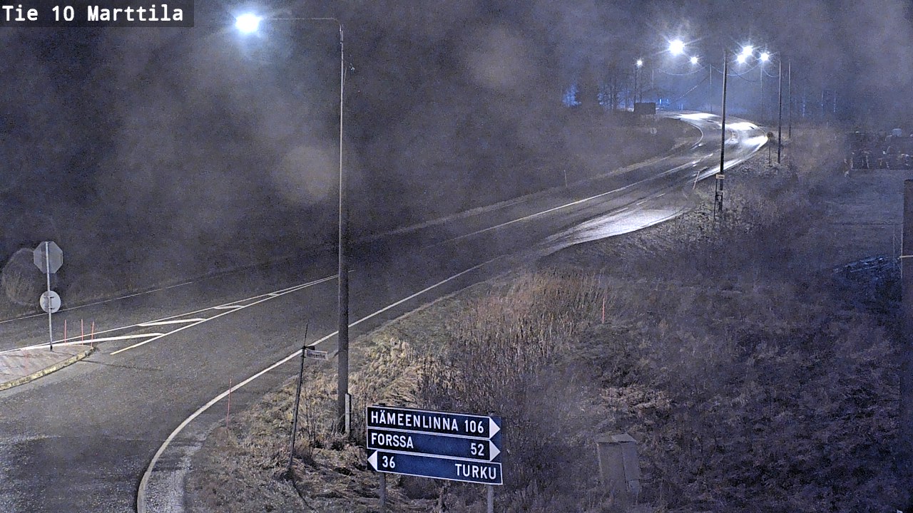 Weather Camera Image Väg 10 S:t Mårtens, Marttila, Varsinais-Suomi