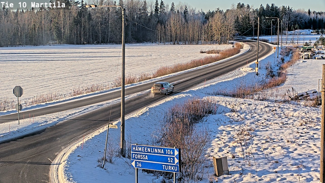 Weather Camera Image Väg 10 S:t Mårtens, Marttila, Varsinais-Suomi