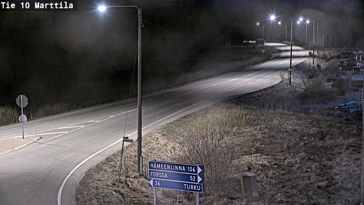 Weather Camera Image Väg 10 S:t Mårtens, Marttila, Varsinais-Suomi