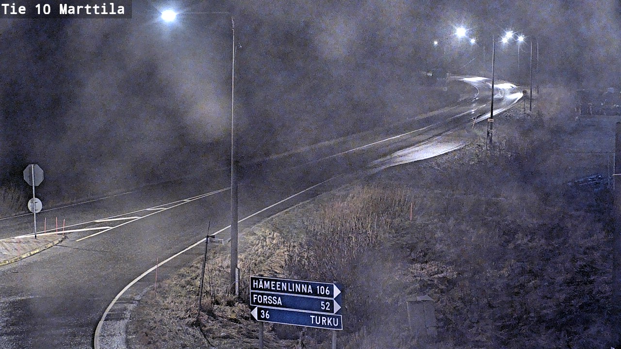 Weather Camera Image Väg 10 S:t Mårtens, Marttila, Varsinais-Suomi