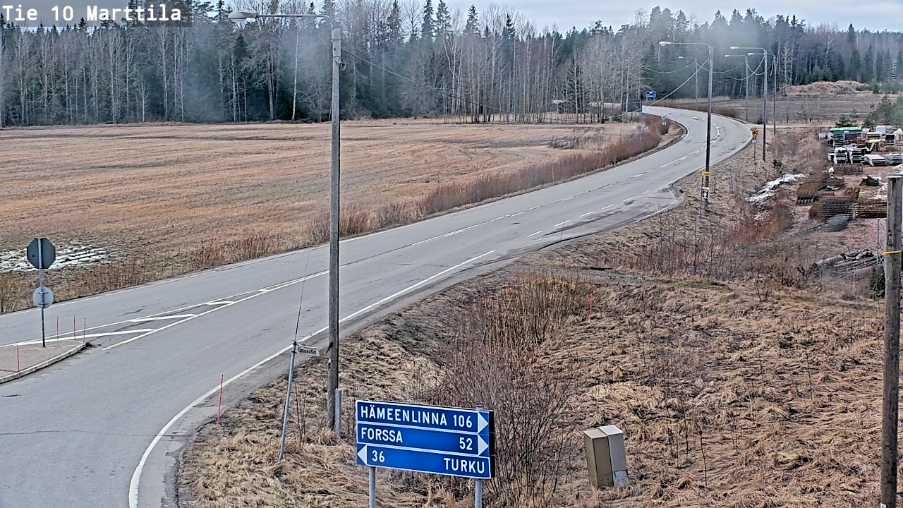 Weather Camera Image Road 10 Marttila, Marttila, Varsinais-Suomi