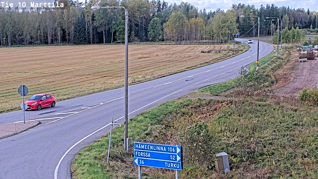 Weather Camera Image Road 10 Marttila, Marttila, Varsinais-Suomi