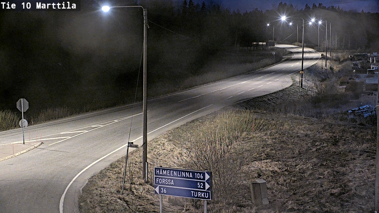 Weather Camera Image Väg 10 S:t Mårtens, Marttila, Varsinais-Suomi