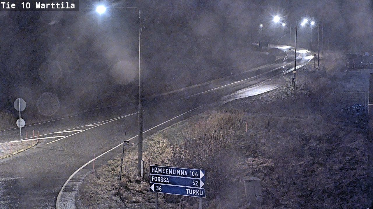 Weather Camera Image Väg 10 S:t Mårtens, Marttila, Varsinais-Suomi