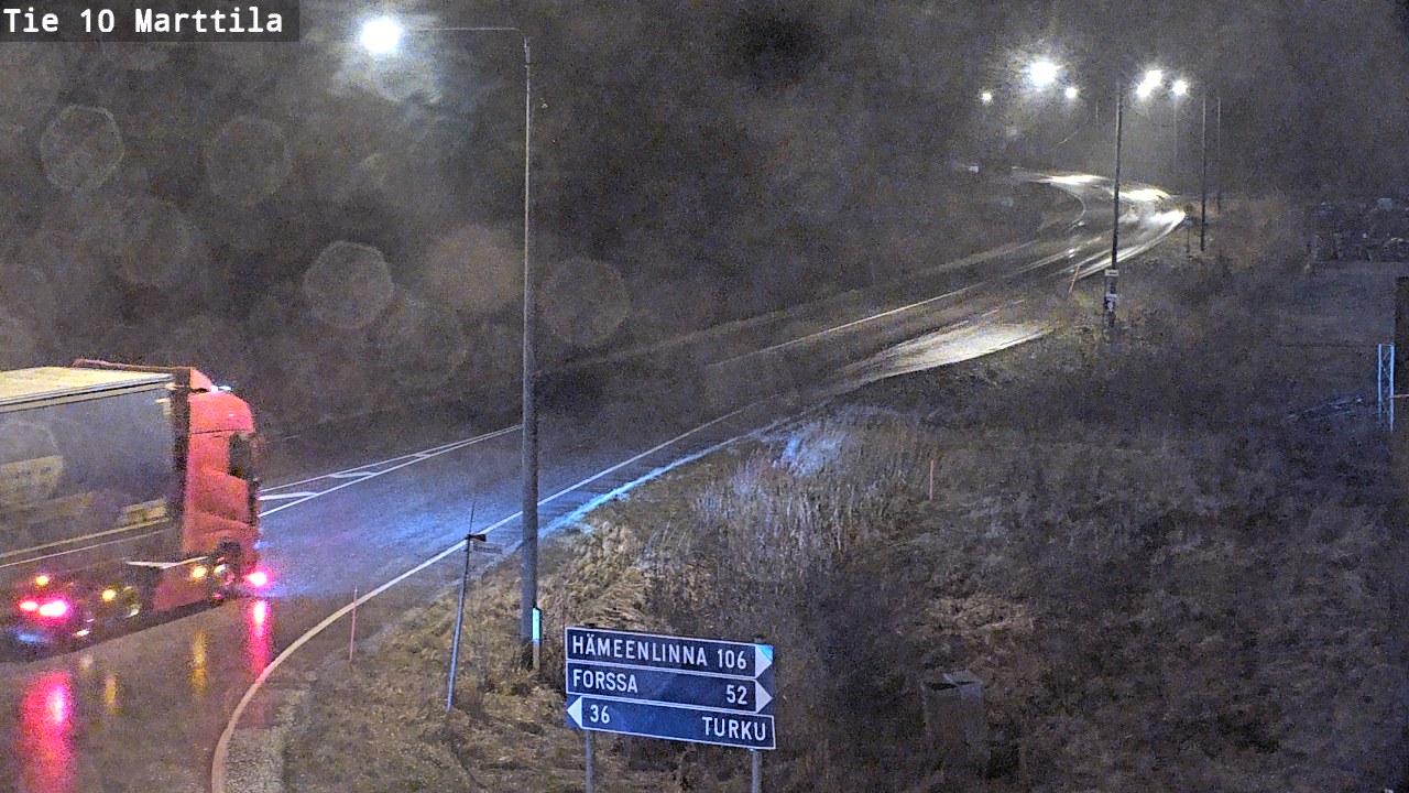 Weather Camera Image Väg 10 S:t Mårtens, Marttila, Varsinais-Suomi