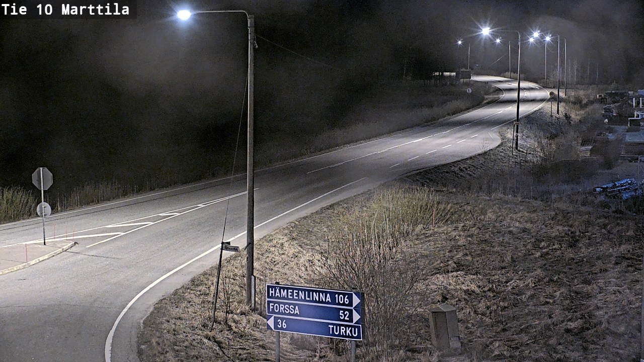 Weather Camera Image Road 10 Marttila, Marttila, Varsinais-Suomi