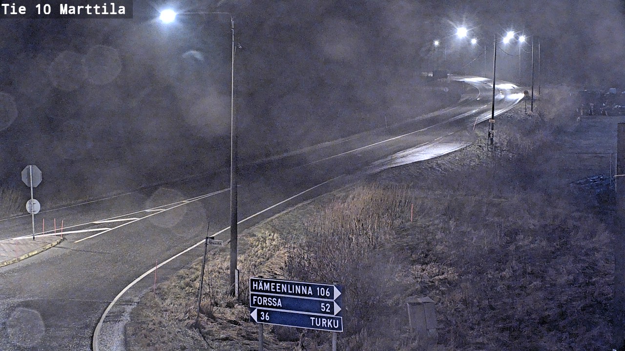 Weather Camera Image Väg 10 S:t Mårtens, Marttila, Varsinais-Suomi