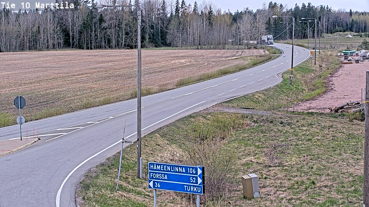 Weather Camera Image Road 10 Marttila, Marttila, Varsinais-Suomi