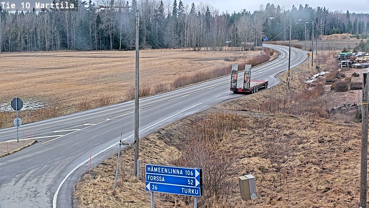 Weather Camera Image Väg 10 S:t Mårtens, Marttila, Varsinais-Suomi