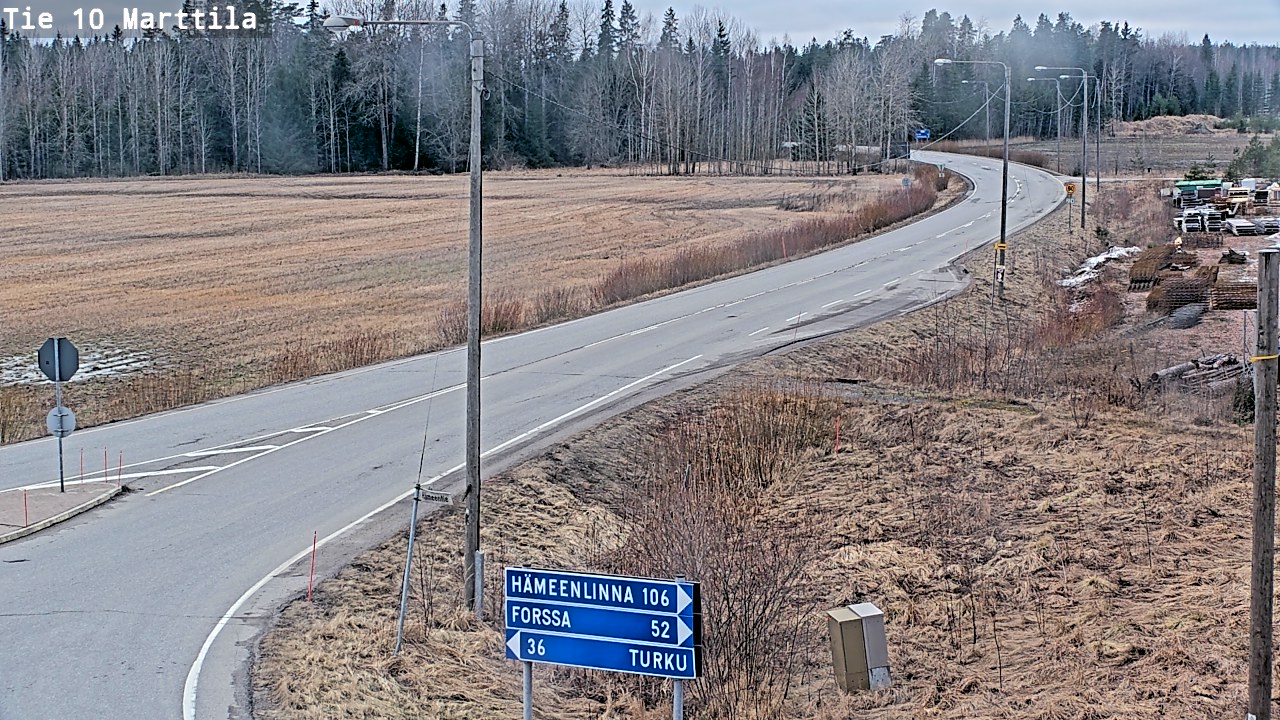 Weather Camera Image Road 10 Marttila, Marttila, Varsinais-Suomi