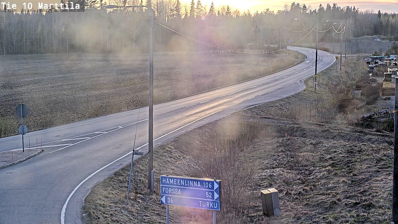 Weather Camera Image Road 10 Marttila, Marttila, Varsinais-Suomi