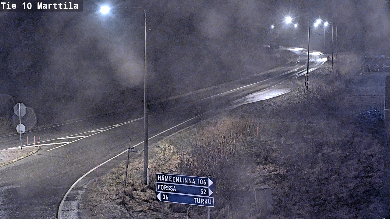 Weather Camera Image Väg 10 S:t Mårtens, Marttila, Varsinais-Suomi