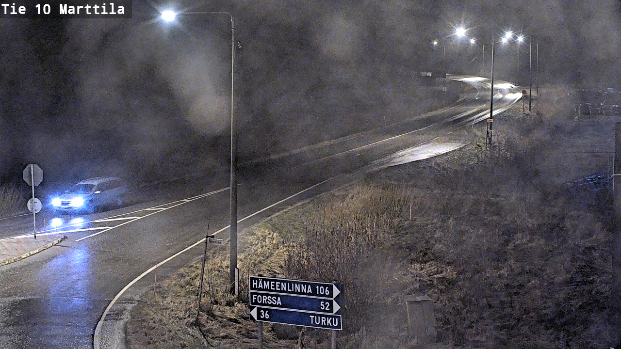Weather Camera Image Väg 10 S:t Mårtens, Marttila, Varsinais-Suomi