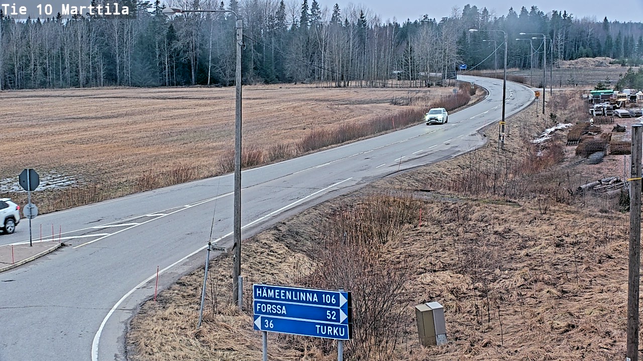 Weather Camera Image Road 10 Marttila, Marttila, Varsinais-Suomi
