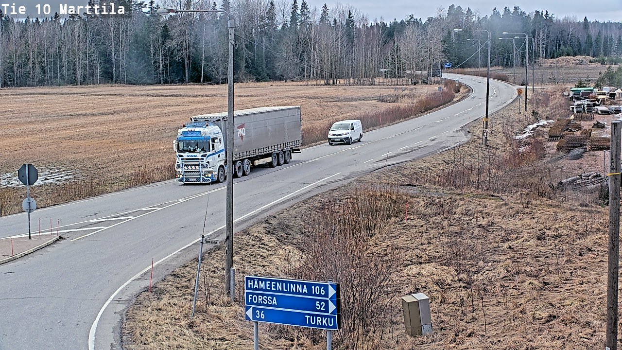 Weather Camera Image Road 10 Marttila, Marttila, Varsinais-Suomi