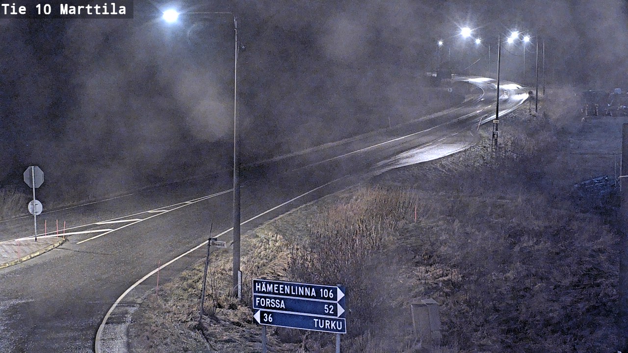 Weather Camera Image Väg 10 S:t Mårtens, Marttila, Varsinais-Suomi