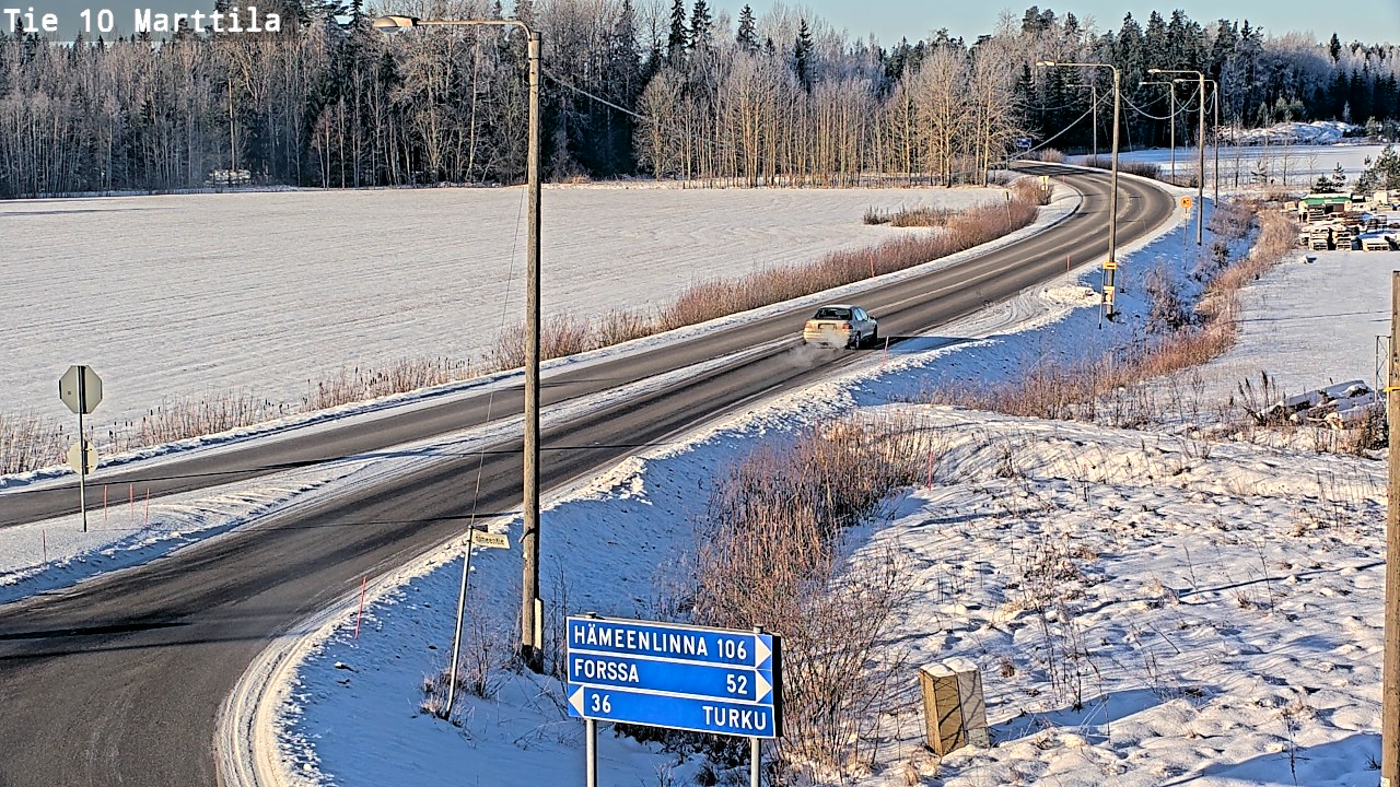 Weather Camera Image Road 10 Marttila, Marttila, Varsinais-Suomi
