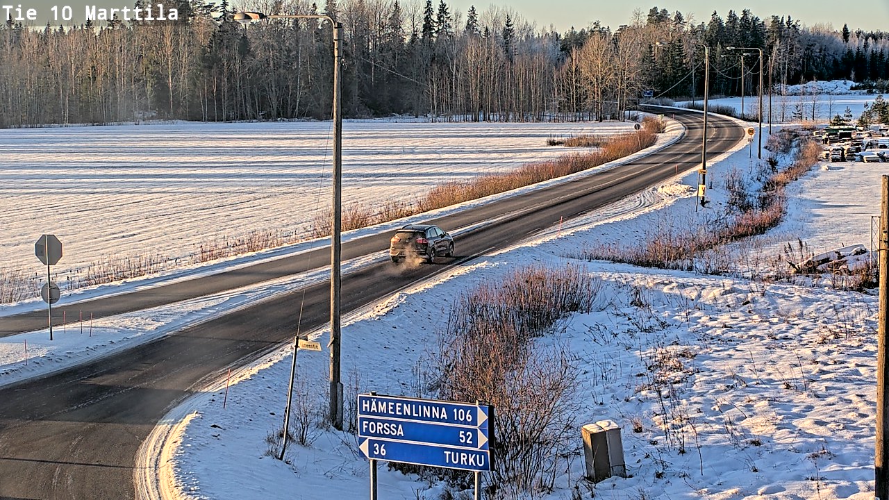 Weather Camera Image Väg 10 S:t Mårtens, Marttila, Varsinais-Suomi