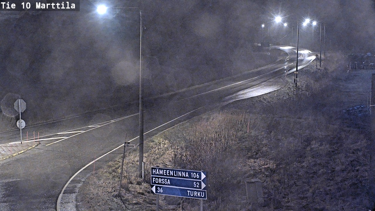 Weather Camera Image Väg 10 S:t Mårtens, Marttila, Varsinais-Suomi