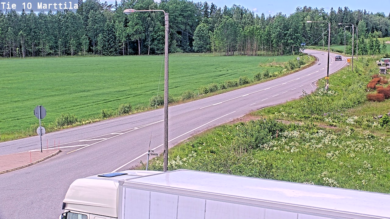 Weather Camera Image Väg 10 S:t Mårtens, Marttila, Varsinais-Suomi
