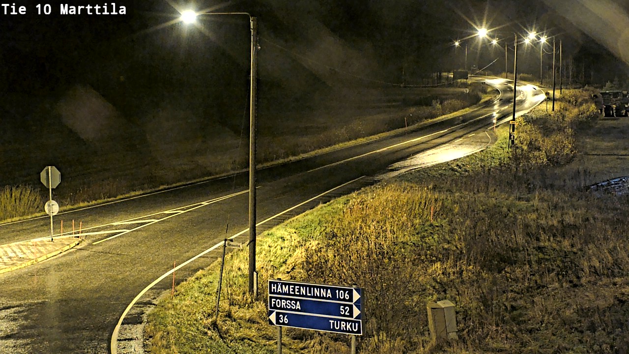 Weather Camera Image Väg 10 S:t Mårtens, Marttila, Varsinais-Suomi